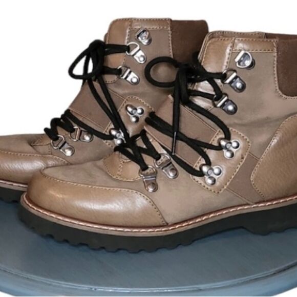 Nautical Brown Lace up Boots Size 8.5 - Picture 5 of 8